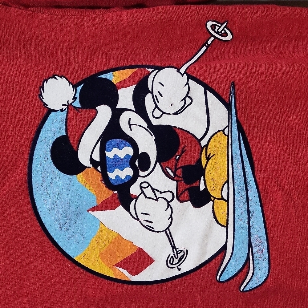 Gap Disney Mickey long sleeve tshirt Red size 5T Vintage look - Picture 3 of 4